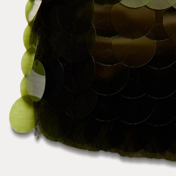 NWT ZARA KNIT MINI SKIRT WITH SEQUINS SIZE S - Picture 17 of 17